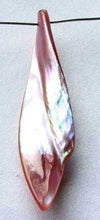Load image into Gallery viewer, 1 Designer Blade Cut Pink Mussel Shell Pendant Bead 4423B - PremiumBead Alternate Image 2
