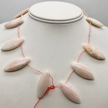 Load image into Gallery viewer, Pink Peruvian Opal Marquis Briolette 12 Bead Strand 10815A - PremiumBead Alternate Image 2
