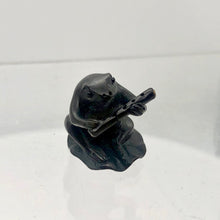 Load image into Gallery viewer, Intricately Carved Musical Teak Froggie Ojime Bead | 22x19x18mm | Brown - PremiumBead Alternate Image 2
