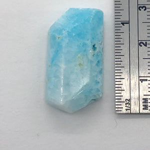 35cts Druzy Natural Hemimorphite Pendant Bead | Blue | 33x15x10mm | 1 Bead |