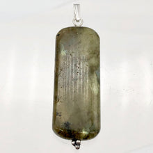 Load image into Gallery viewer, Fiery Green Labradorite &amp; Sterling Silver Pendant | 2 1/8 Inch Long | - PremiumBead Alternate Image 5
