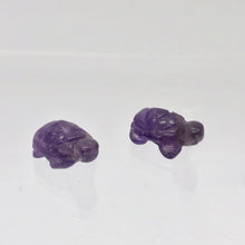 Load image into Gallery viewer, Charming 2 Carved Amethyst Turtle Beads | 22x12.5x9mm | Purple - PremiumBead Alternate Image 8
