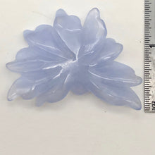 Load image into Gallery viewer, 59.5cts Hand Carved Blue Chalcedony Flower Bead | 50x34x6mm | - PremiumBead Alternate Image 4
