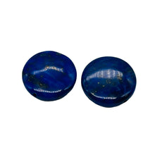 Load image into Gallery viewer, 2 Exquisite Natural Lapis 16mm Coin 9345
