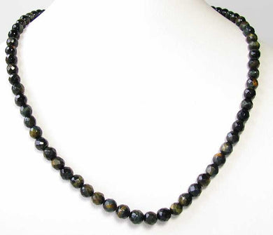 Midnight Tigereye 6mm Faceted Bead 7.75 inch Strand 10240HS - PremiumBead Primary Image 1