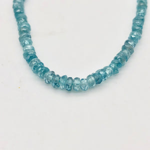 1 inch of Blue Zircon Faceted 3.5-3mm Roundel (12-14) Beads 10846 - PremiumBead Alternate Image 4
