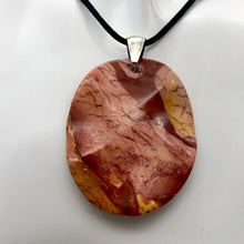 Load image into Gallery viewer, Mustard Mookaite 50mm Oval Sterling Silver Pendant - PremiumBead Alternate Image 3
