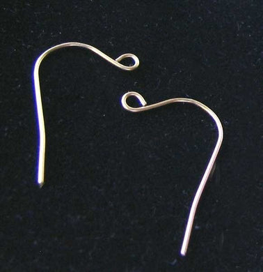Solid 14K Gold French Earwires 1 Pair 9080 - PremiumBead Primary Image 1