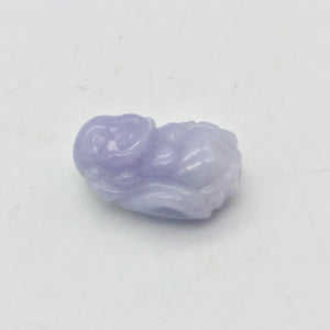 23cts Hand Carved Buddha Lavender Jade Pendant Bead | 20.5x14.5x9.5mm | Lavender - PremiumBead Primary Image 1