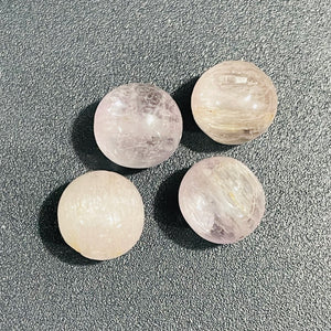 Chatoyant Pale Pink Orchid Faceted Kunzite Beads | 9mm | 4 Beads |