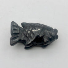 Load image into Gallery viewer, Carved Hematite Fish Figurine Worry Stone | 23x11x5mm | Silver Black - PremiumBead Primary Image 1
