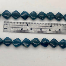 Load image into Gallery viewer, Gemmy Blue Apatite 8x8x4mm Diagonal Drilled Bead Half-Strand | 21 Beads | - PremiumBead Alternate Image 3
