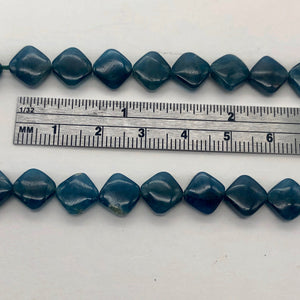 Gemmy Blue Apatite 8x8x4mm Diagonal Drilled Bead Half-Strand | 21 Beads | - PremiumBead Alternate Image 3