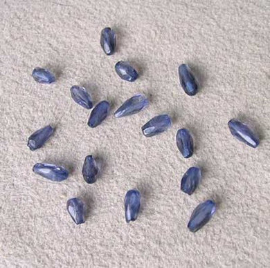 12cts Indigo Iolite 17 Faceted Teardrop Beads 10355D - PremiumBead Primary Image 1