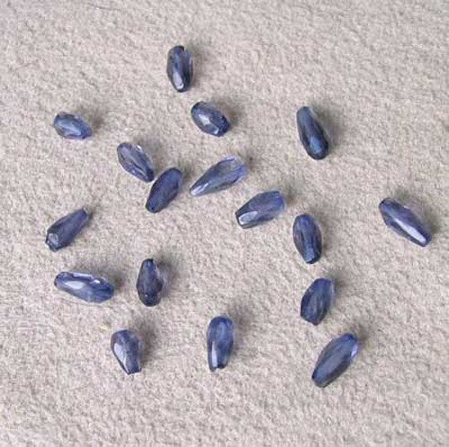 12cts Indigo Iolite 17 Faceted Teardrop Beads 10355D - PremiumBead Primary Image 1