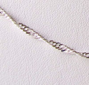 Shimmering Sterling Silver Singapore 7" Bracelet 10003A - PremiumBead Primary Image 1