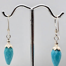 Load image into Gallery viewer, Charming Designer Natural Untreated Kingman Turquoise Earrings Sterling Silver - PremiumBead Alternate Image 8
