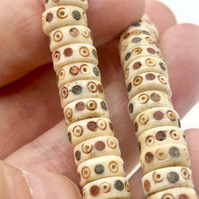 Load image into Gallery viewer, Colorful Waterbuffalo Bone Wheel Beads | 9x4mm | multi-color | Wheel | 44 beads| - PremiumBead Alternate Image 3
