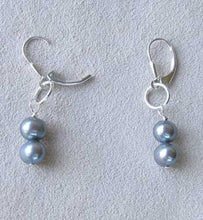 Load image into Gallery viewer, Moonlight in Venice Pearl &amp; Silver Earrings 304490 - PremiumBead Primary Image 1

