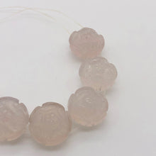 Load image into Gallery viewer, Bloomin&#39; 2 Carved Flower Pink Chalcedony Rose Double Drilled Beads 10783 - PremiumBead Primary Image 1
