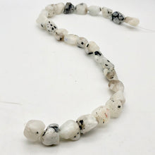 Load image into Gallery viewer, Unusual Tourmalinated Moonstone nugget bead strand - PremiumBead Alternate Image 3
