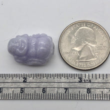 Load image into Gallery viewer, 26.9cts Hand Carved Buddha Lavender Jade Pendant Bead | 21x14.5x10mm | Lavender - PremiumBead Alternate Image 3
