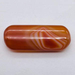 1 Bead of Red Orange Sardonyx 41x16mm Pendant Bead 9589A