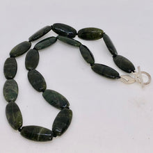 Load image into Gallery viewer, British Columbia Jade and Brushed Sterling Silver Necklace 210700 - PremiumBead Alternate Image 2
