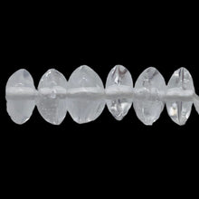 Load image into Gallery viewer, Quartz Polished Roundel Bead 12&quot; Strand | 5x3 to 5x2mm | Clear | 105 Beads |
