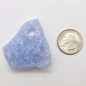 145cts Blue Chalcedony Natural & Untreated Designer Pendant Bead 10506R - PremiumBead Alternate Image 6