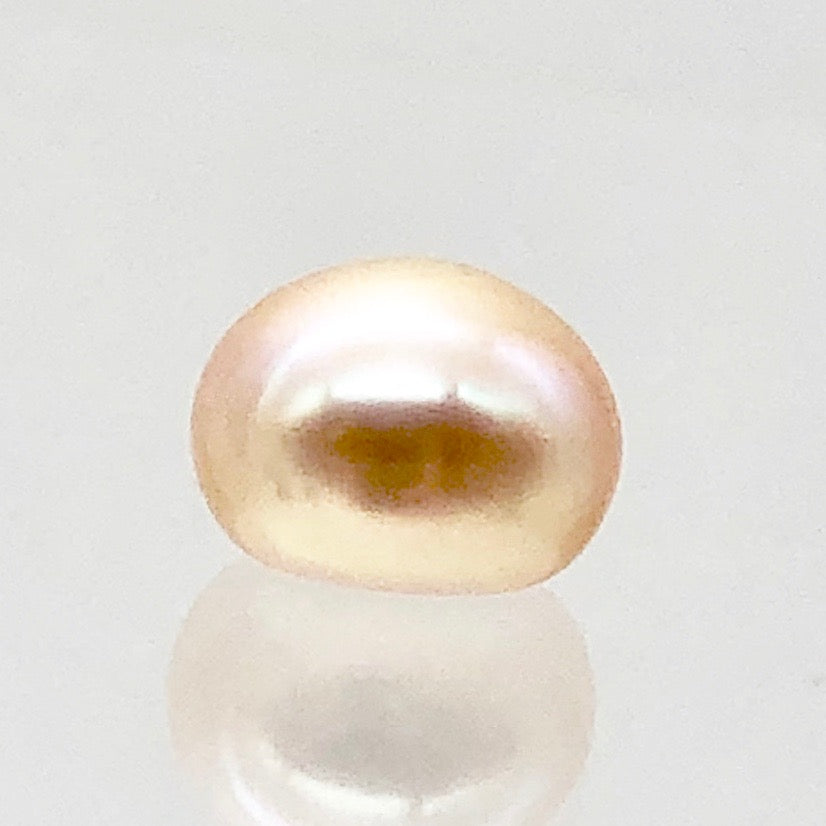 One 1/2 Drilled 8.5mm Natural Lavender Pearl 3914A - PremiumBead Primary Image 1