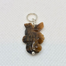 Load image into Gallery viewer, Tiger&#39;S Eye Carved Seahorse W/Silver Pendant - So Cute! 509244TES - PremiumBead Alternate Image 4
