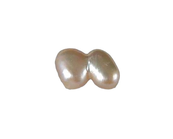 1 Precious Natural Peach Double FW Pearl Bead 4822B