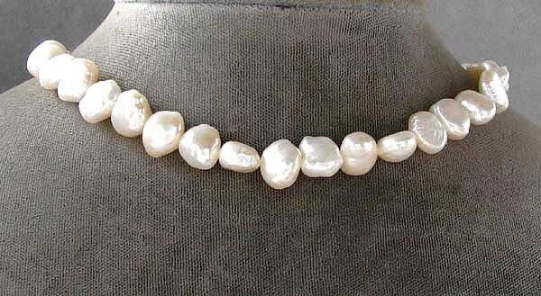 Lovely Baroque Creamy White FW Pearl Strand 106662 - PremiumBead Primary Image 1