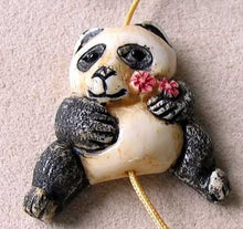 Load image into Gallery viewer, Adorable Hand Carved Panda Centerpiece Bead 10575C - PremiumBead Primary Image 1
