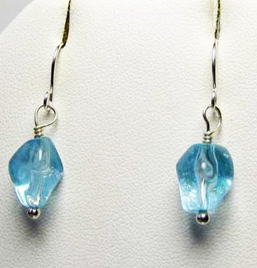 Oceans Blue topaz & Sterling Silver Earrings 308347 - PremiumBead Primary Image 1