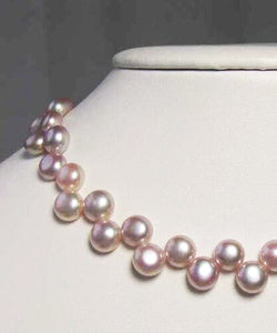 Top Drilled Button 7-7.25x4mm Lavender Pink FW Pearl 8" Strand 4761 - PremiumBead Alternate Image 2