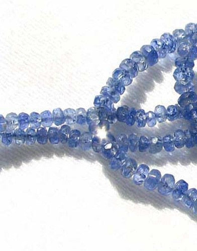 Sample Five Beads of Natural Blue Sapphire Faceted Beads 3.5x2 to 3x1.5mm 3285B - PremiumBead Primary Image 1