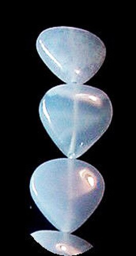 Lunar 1 Pear-Shaped Blue Chalcedony Bead 20x21mm 4045D - PremiumBead Primary Image 1