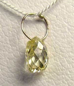 0.41cts Natural Canary 5x3x2.5mm Diamond & 18K White Gold 6568Q2 - PremiumBead Alternate Image 2