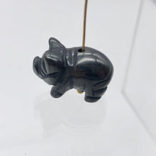Load image into Gallery viewer, Oink 2 Carved Hematite Pig Beads | 21x13x9.5mm | Silvery Grey - PremiumBead Alternate Image 5

