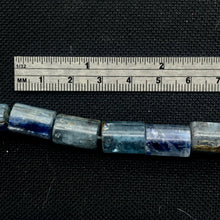 Load image into Gallery viewer, Sparkling Blue Kyanite Tube Bead 16&quot; Strand |15 -14 x 10mm | 28 beads | - PremiumBead Alternate Image 4
