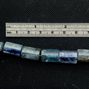 Sparkling Blue Kyanite Tube Bead 16" Strand |15 -14 x 10mm | 28 beads | - PremiumBead Alternate Image 4