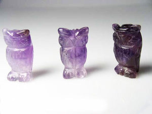2 Wisdom Carved Amethyst Owl Beads - PremiumBead Alternate Image 10