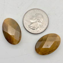 Load image into Gallery viewer, Exotic Perfectly Faceted Tigereye Beads| 24x15x7 | Golden | Oval | 2 beads | - PremiumBead Alternate Image 3

