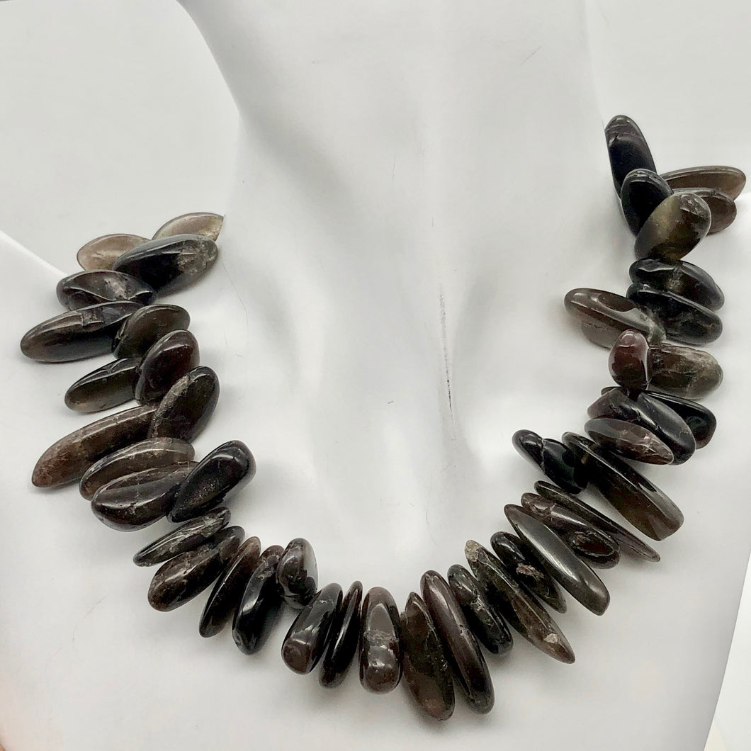 Fantastic Gray Bronze Moonstone Nugget Briolette Bead Strand | 74 Beads |