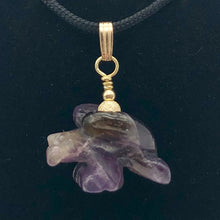 Load image into Gallery viewer, Amethyst Eagle Pendant Necklace | Semi Precious Stone Jewelry | 14k Pendant - PremiumBead Alternate Image 6
