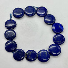 Load image into Gallery viewer, Exquisite Natural Lapis 16mm Coin Bead 8 inch Strand 9345HS
