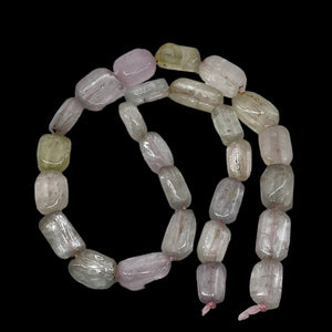 Kunzite 48g Flat Nugget | 17x11x6 to 12x9x5mm | Lavender Green | 26 Strand