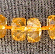 Load image into Gallery viewer, 2 Sparkling Warm Citrine Faceted Wheel Beads 006746 - PremiumBead Primary Image 1
